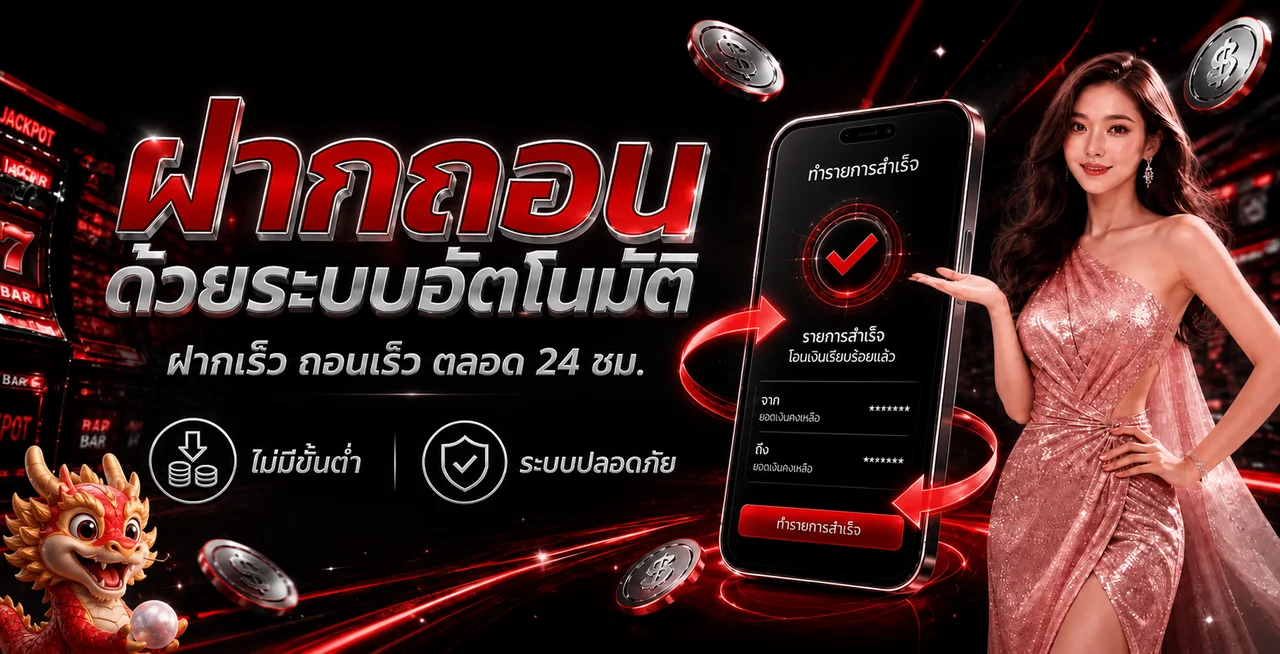 ระบบฝากถอนอัตโนมัติของ teenoi234 บนมือถือ